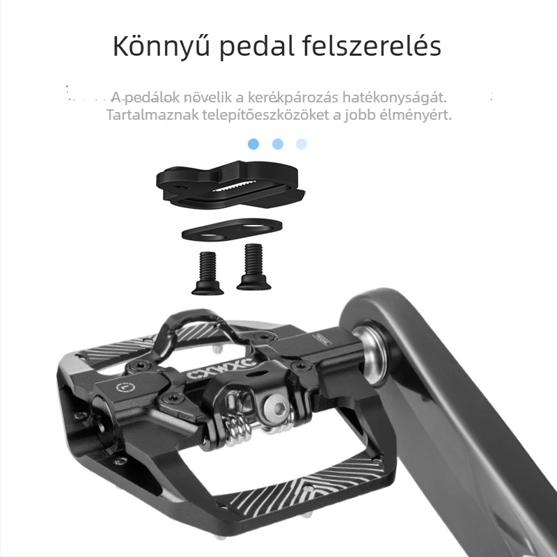 GIYO CX-159 MTB pedálok, alumínium ötvözet, csapágyas, zárható/lapos pedálok, testreszabás elérhető