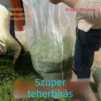 Vastagított nejlon hálós zacskó, 80–100 hálószemmel, tea levelekhez, sonkához, szalonnához, halakhoz és tenger gyümölcseihez
