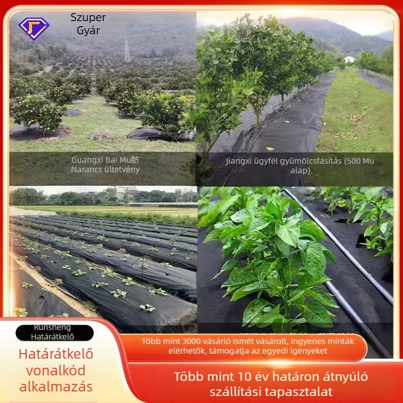 Runshengyuan nemszőtt gyomirtó textil ültetvényekhez, gyümölcsfákhoz, tartós, termékszám Weed Control Fabric 1-3