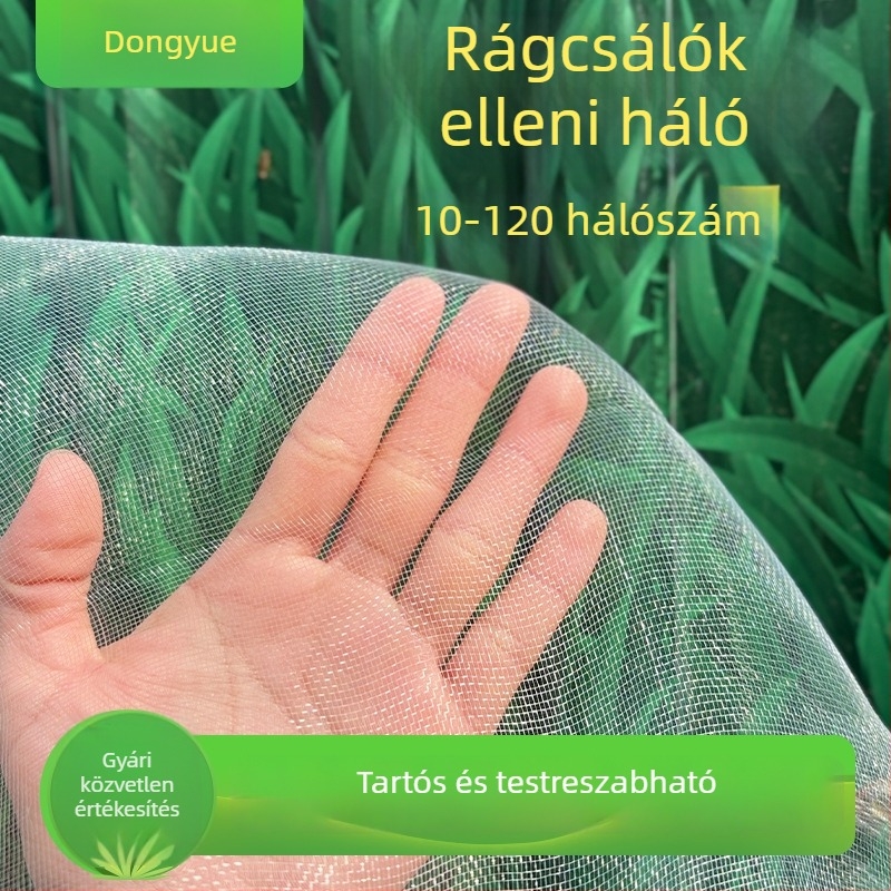 Rovarvédő hálófedél üvegházhoz – Polietilén, háló szemek 10–120, vezeték átmérő 9–25, Dongyue, élettartam 3–5 év