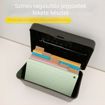 Indexkártya és jegyzetkészlet tároló dobozzal – Ragasztóval, Papírtégla modell, IP-engedély nélkül