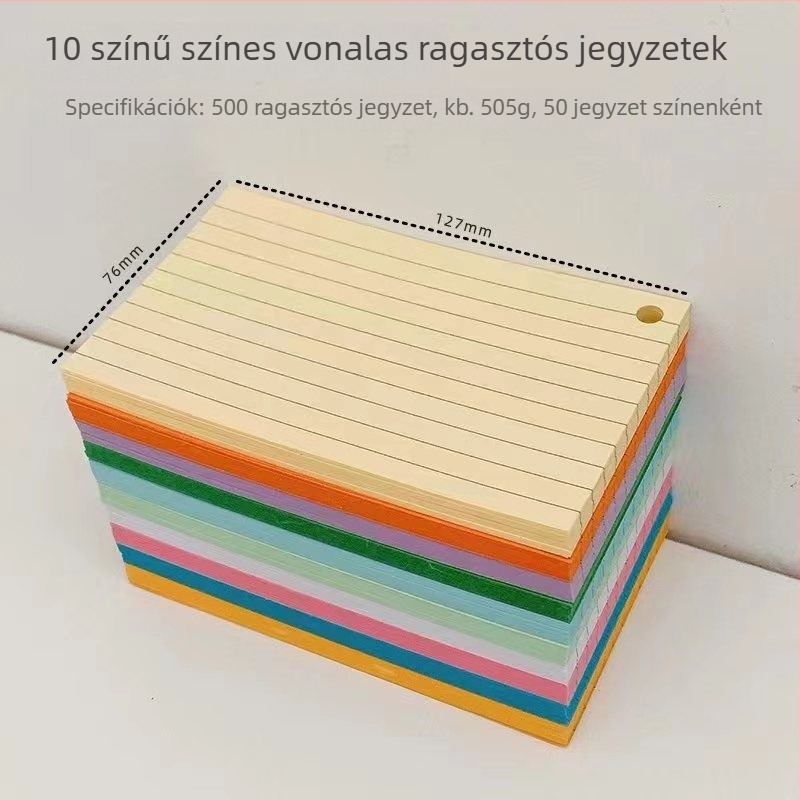Indexkártya és jegyzetkészlet tároló dobozzal – Ragasztóval, Papírtégla modell, IP-engedély nélkül