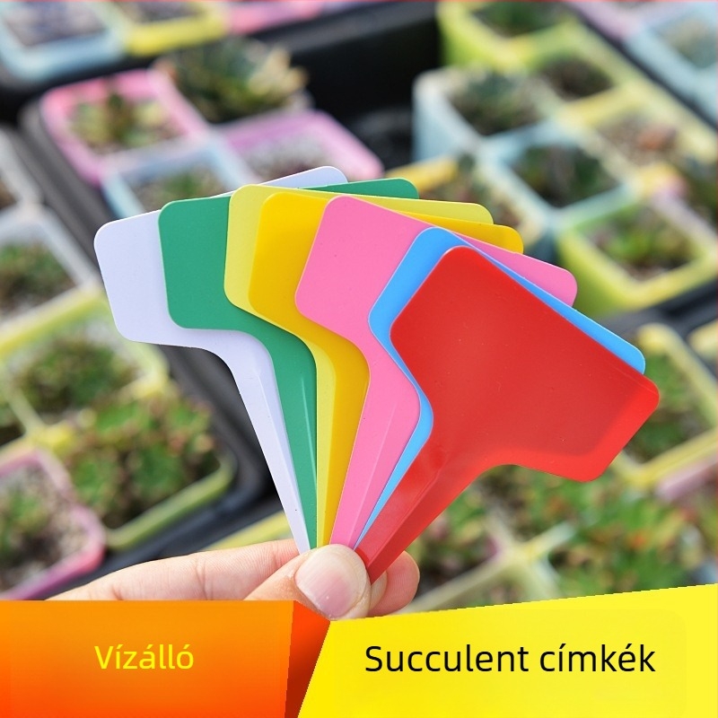 Növénycímkék / betétek, műanyagból; termékkód 511; otthoni kertészkedésre és mezőgazdasági ültetésre; márka Agricultural expo