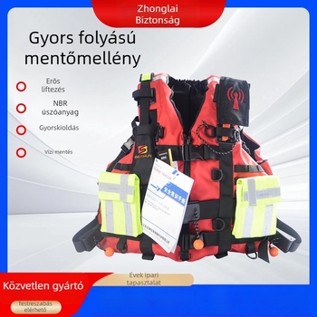 150N mentőmellény vadvízre, modell Y08, nagy zsebbel, nehéz mentési feladatokra