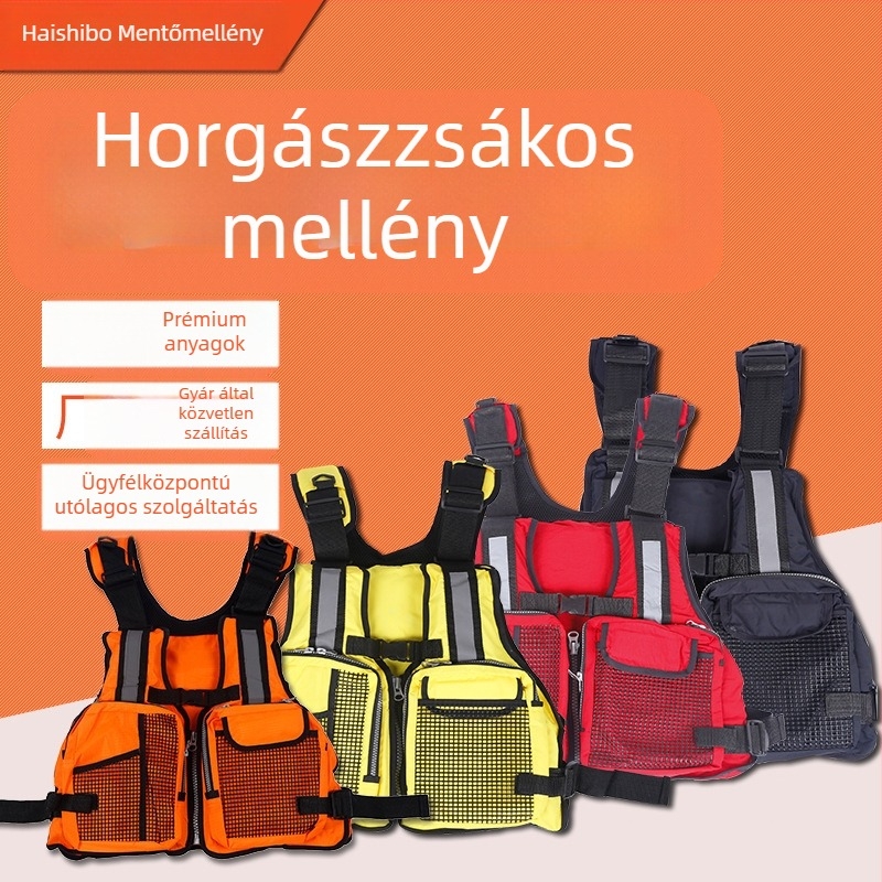 Hesbo horgász mentőmellény felnőtteknek – Life Jacket, Modell: Fishing life jacket