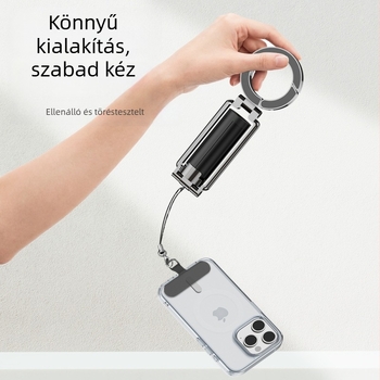 Kétoldalas mágneses telefon-trípod állvány, alumíniumötvözetből, univerzális, rezgésmentes, asztali és kültéri használatra