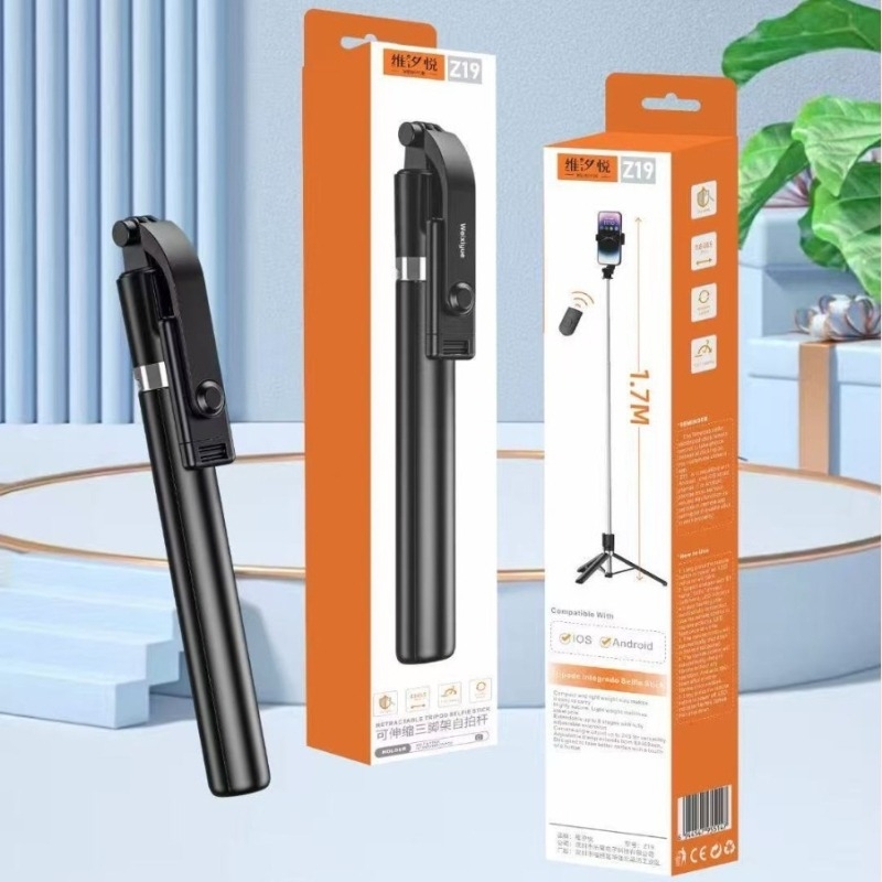 Saxiyue Kiterjeszthető selfie bot Bluetooth távirányítóval, tripod utazásokhoz és kültéri használathoz, műanyag test