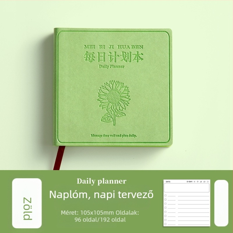 Jegyzetfüzet műbőr borítóval, ragasztott kötés, fa cellulóz papír, 100 g/m², 100–200 oldal