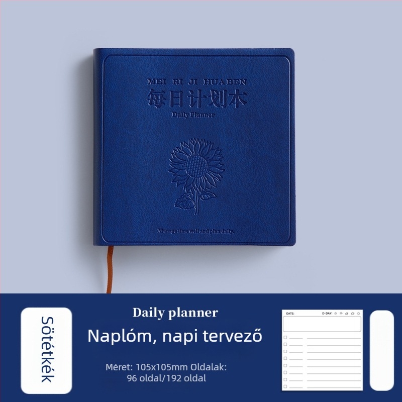 Jegyzetfüzet műbőr borítóval, ragasztott kötés, fa cellulóz papír, 100 g/m², 100–200 oldal