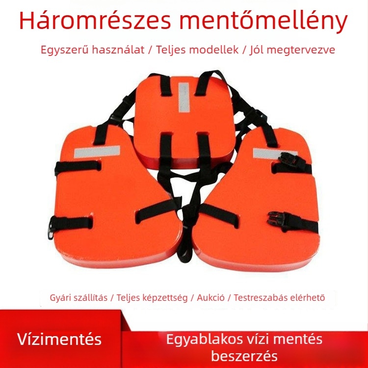 Forest Flood Safety Háromrészes vízimentő mellény, fényvisszaverővel, termékkód 2641