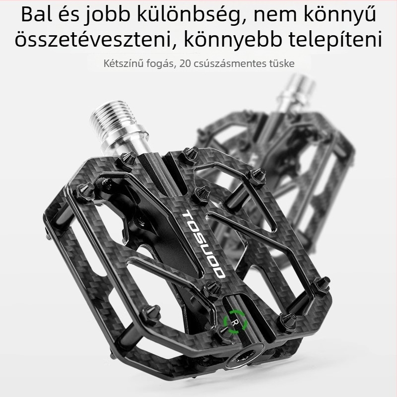 Pedálok - szénszálas, T700 titánium tengely, hegyikerékpár és országúti kerékpárokhoz, modell JT1231 Tosuod