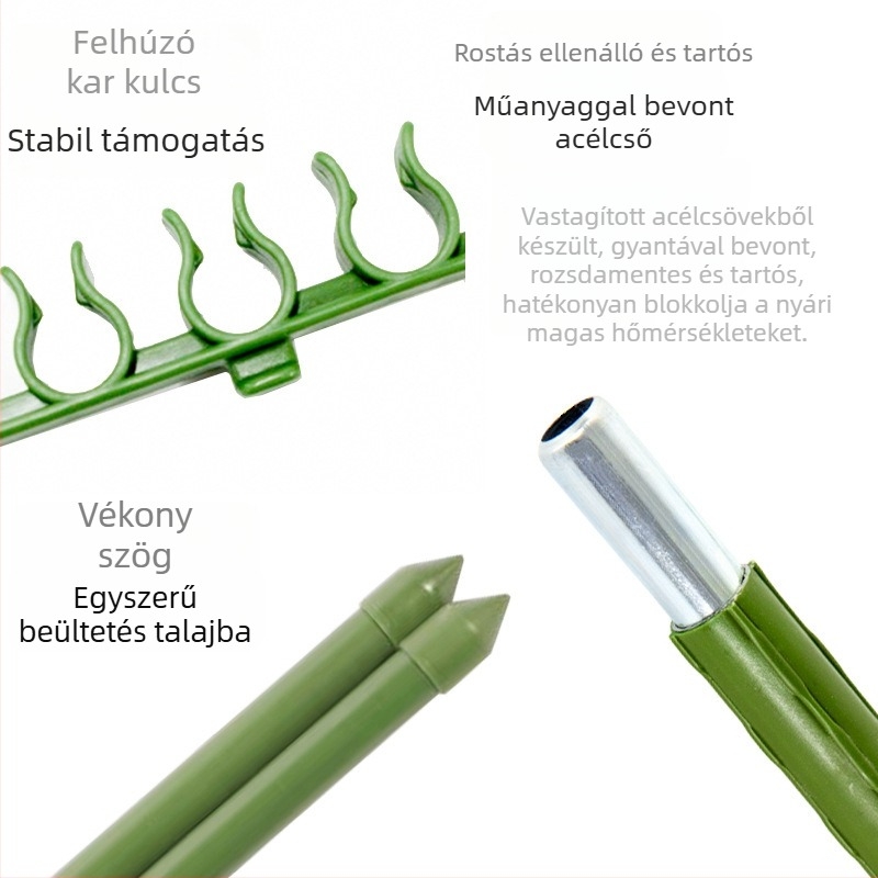 Paradicsom- és uborka kapaszkodó trellis – kertészeti növények támogatása