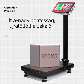 Crystal Eagle elektronikus platformmérleg árképzéshez, 300 kg kapacitás, elektronikus mérés, hálózati tápegység