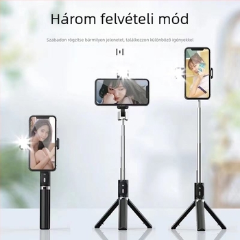 Bluetooth-os selfie stick távirányítóval – teleszkópos alumíniumötvözetes állvány élő adásokhoz és fotózáshoz, univerzális kompatibilitás