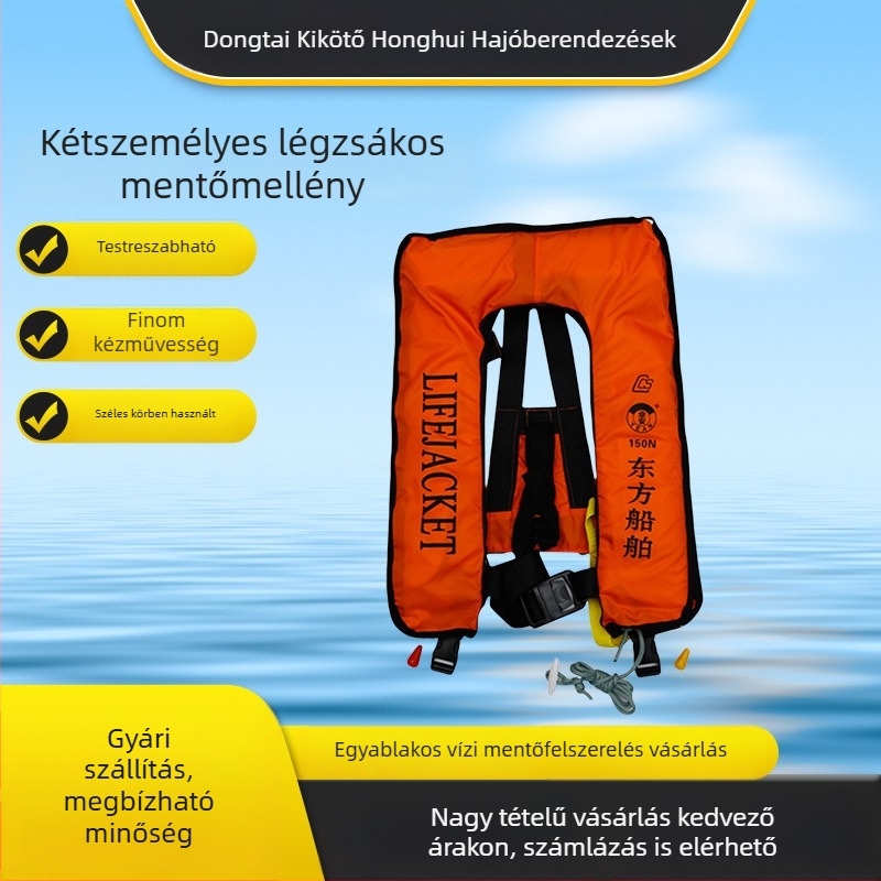 Automatikus, könnyen hordozható felfújható mentőmellény (Márka: Hong Kong Fai; Modell: Life Jacket; Személyre szabás: Igen; Importálás: Nem)