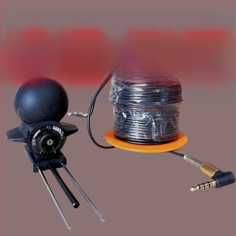 Halgondozó készülék HD kijelzővel és víz alatti megfigyeléssel, mélység 0,6–30 m, újratölthető akkumulátor