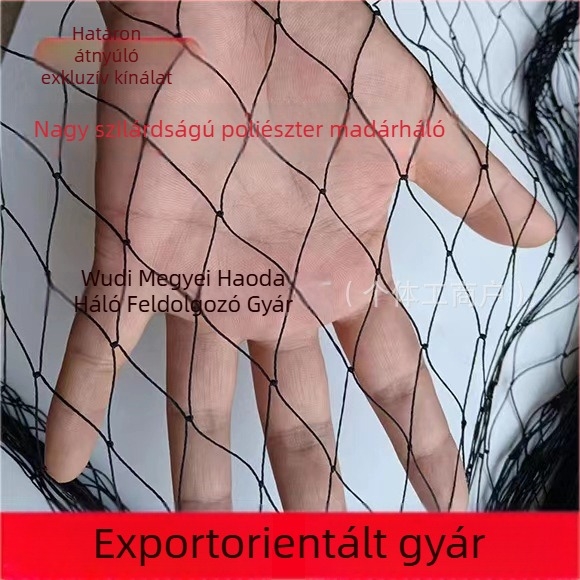 Nylon védőháló gyümölcsösök és mezőgazdasági területek számára, madár- és baromfi elleni háló cseresznyére és szőlőre