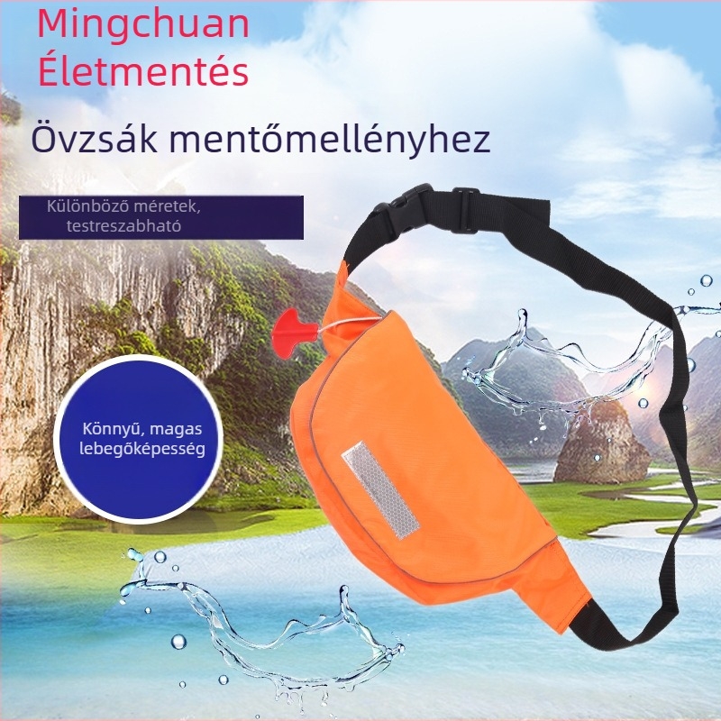 Mingchuan öv alakú, felfújható mentőmellény szabadtéri vízisportokhoz (Modell: Water Rescue)