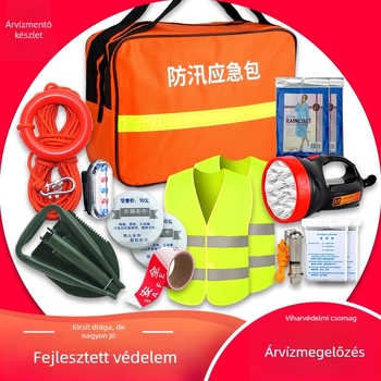 Családi árvízvédelmi sürgősségi készlet mentőmellénnyel, Quick Aid FX-05, testreszabható