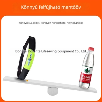 Felnőtt automatikusan felfújódó életmentő öv, nagy felhajtóerővel, horgászathoz, hordozható, autóba szerelhető