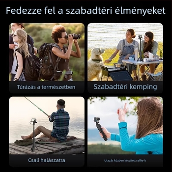 TELESIN Shorty Selfie állvány Bluetooth távirányítóval GoPro 12–8, ötvözet
