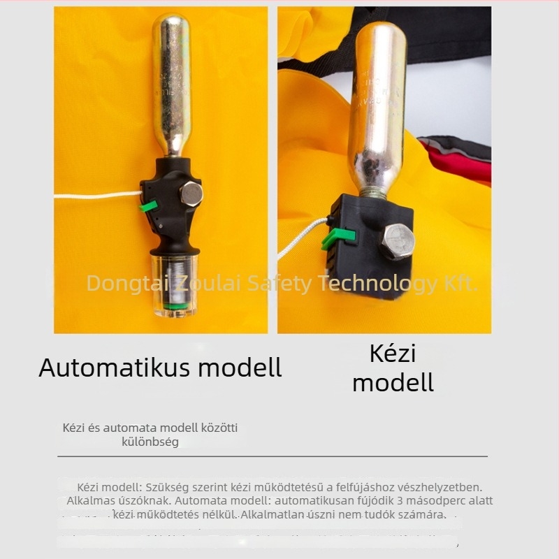 Automata felfújható életöv horgászathoz, fulladás elleni védelem, testreszabható feldolgozás