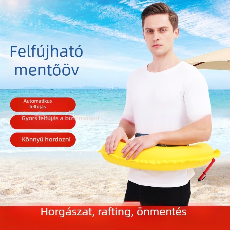 Automata felfújható életöv horgászathoz, fulladás elleni védelem, testreszabható feldolgozás
