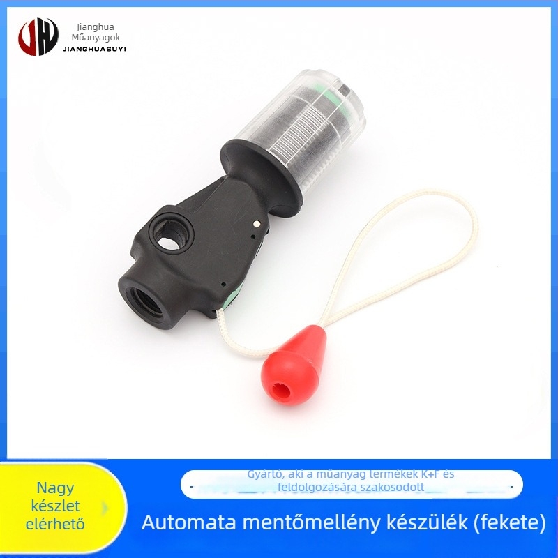 Életmentő mellény automata felfúvó eszközzel és szelep kiegészítőkkel