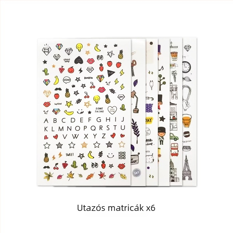 Utazási napló oldalszabad kötésű, műbőr borítóval, Daolin papír, 100 g/m², 36 oldal
