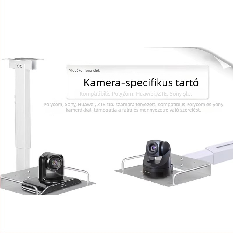 Delisain Alumínium Tray Bracket projektor-hoz és kamerafej-támogatáshoz — lyukmentes telepítés, kompatibil Huawei és Sony videó-támogatással