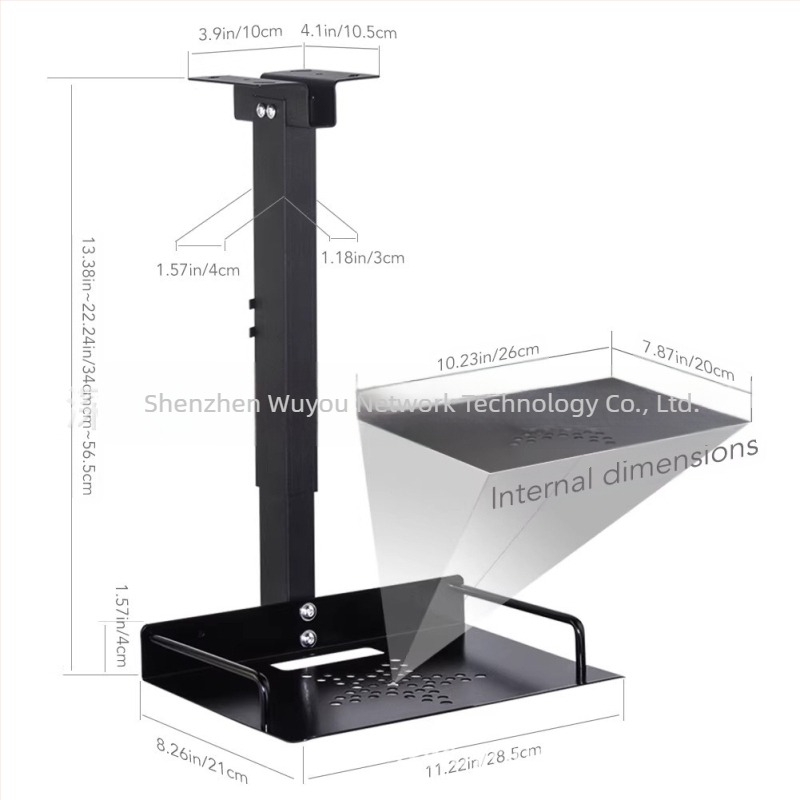 Delisain Alumínium Tray Bracket projektor-hoz és kamerafej-támogatáshoz — lyukmentes telepítés, kompatibil Huawei és Sony videó-támogatással