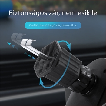 Autóhoz való telefon-tartó gravitációs rögzítéssel a szellőzőnyílásba, univerzális kompatibilitás, 7.5W teljesítmény, testreszabás elérhető