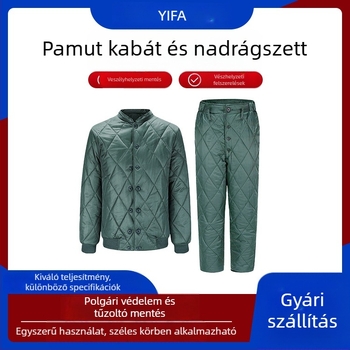 Vészhelyzeti mentő termo pamutkabát polgári katasztrófa-segélyezésre, személyre szabható, Yifa márka, modell Complete