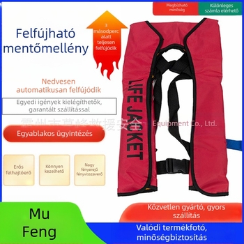 Hordozható, automata önfelfújó mentőmellény, nagy felhajtóerővel, hajókhoz