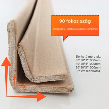 Erősített L-alakú kraftpapír sarokvédő