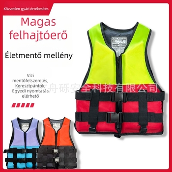 Felnőtt mentőmellény, nagy úszóerővel vízisportokra (rafting és úszás), modell Jsy, márka Other, testreszabás támogatás