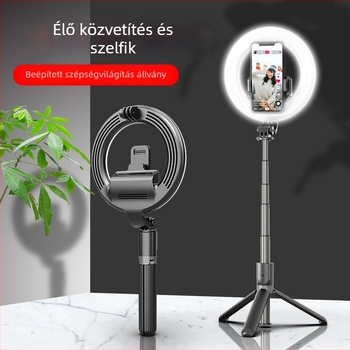 TokQi L07 Bluetooth selfie bot tripod LED gyűrűs világítással