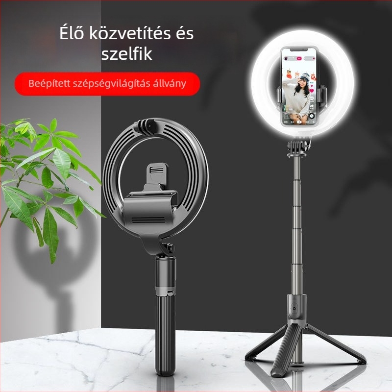 TokQi L07 Bluetooth selfie bot tripod LED gyűrűs világítással