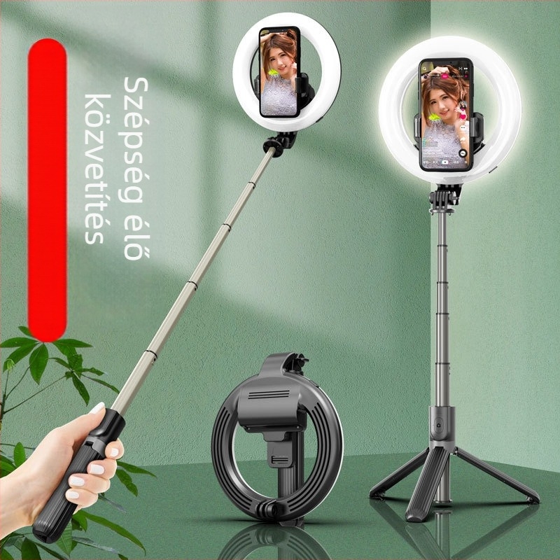 TokQi L07 Bluetooth selfie bot tripod LED gyűrűs világítással