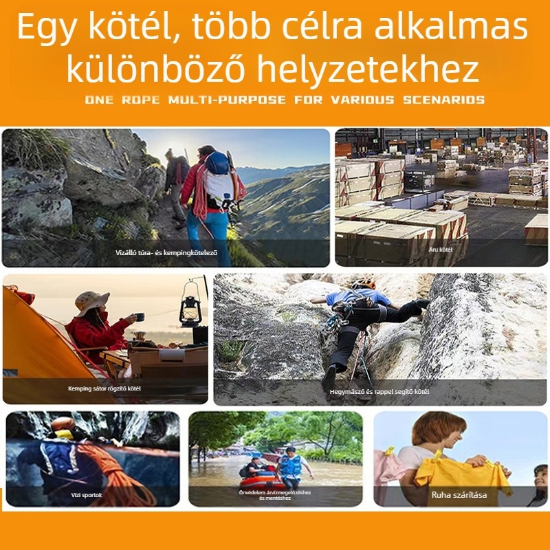 Biztonsági kötél — nagy szilárdságú nylon kötél, Xin Hengshun (Márka: Xin Hengshun; Anyag: nagy szilárdságú nylon kötél; Típus: biztonsági kötél)