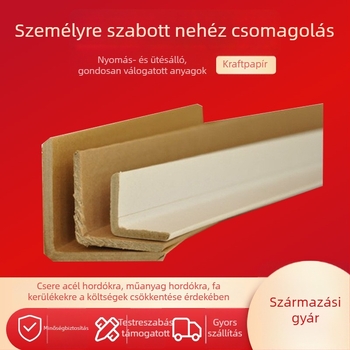 L-alakú kraft papír sarkvédő csomagoláshoz – Anyag: Kraft papír; Típus: L-alakú sarkvédő; Gyártás: csomagolási gyártás; Márka: Sheng en Paper Products
