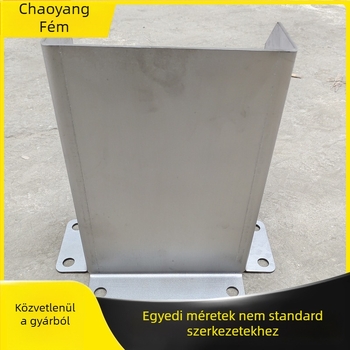 L-alakú sarkvédő, megerősített rozsdamentes acélból, 201/304, 2–5 mm vastagság, 300–500 mm magasság, testreszabás lehetséges