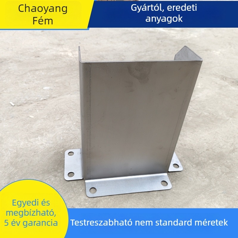 L-alakú sarkvédő, megerősített rozsdamentes acélból, 201/304, 2–5 mm vastagság, 300–500 mm magasság, testreszabás lehetséges