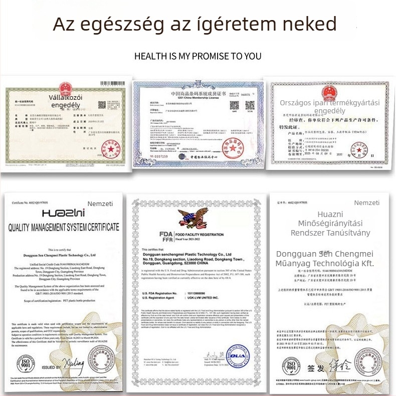 Kesudió csomagoló műanyag tartály – PET műanyag, 1 L kapacitás, fedéllel