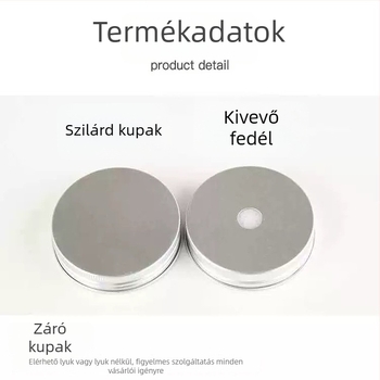 PET kozmetikai/élelmiszer csomagolású palack, U-formájú, átlátszó test, alumínium kupakkal, kapacitás 360ml/500ml, szitanyomás