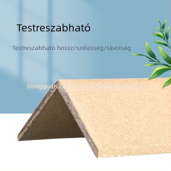 L-típusú papír sarokvédő, anyag: kraftpapír, gyártási folyamat: extrudálás, márka Zhida, nyomtatott logó