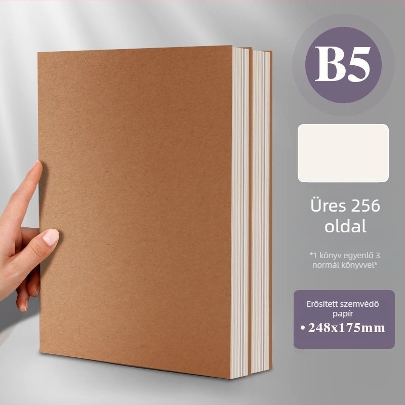 Füzet papír borítóval, drótos kötés, 65 g/m² papír, 50–100 oldal, irodai stílus