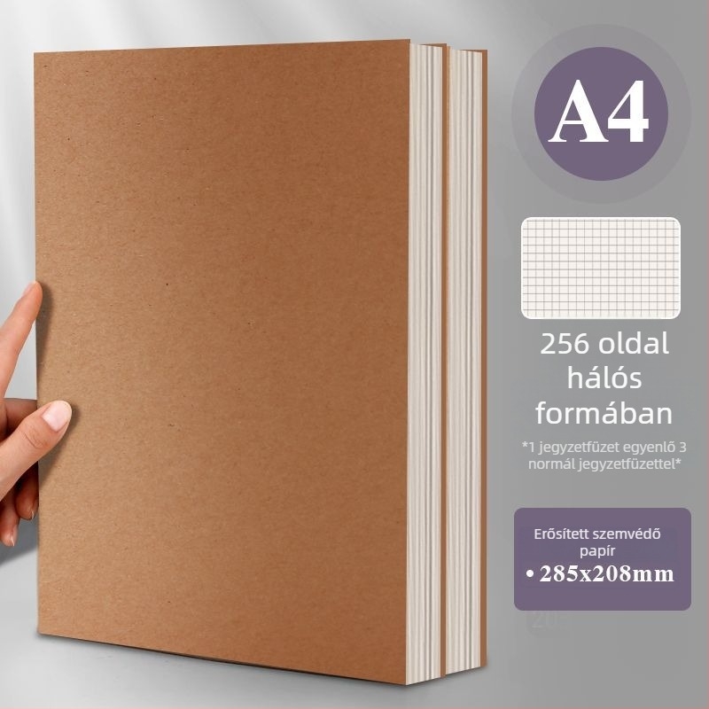 Füzet papír borítóval, drótos kötés, 65 g/m² papír, 50–100 oldal, irodai stílus