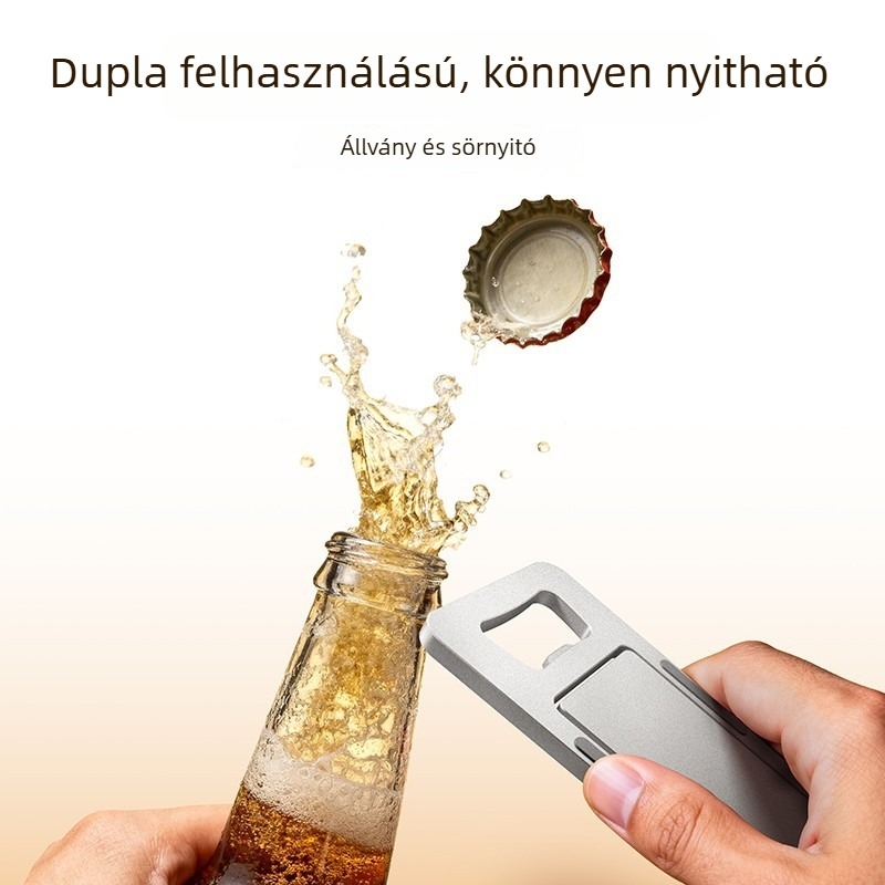 Hordozható telefonállvány alumínium ötvözetből, kártyatartóval, összecsukható asztali állvány sorozatok nézéséhez