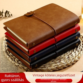 Oldható lapokkal ellátott notesz műbőr borítóval, Dowling papírral, 80 oldal, 100 gsm, üzleti iroda stílus